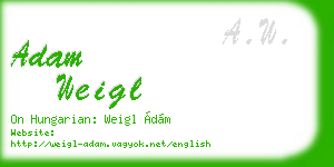 adam weigl business card
